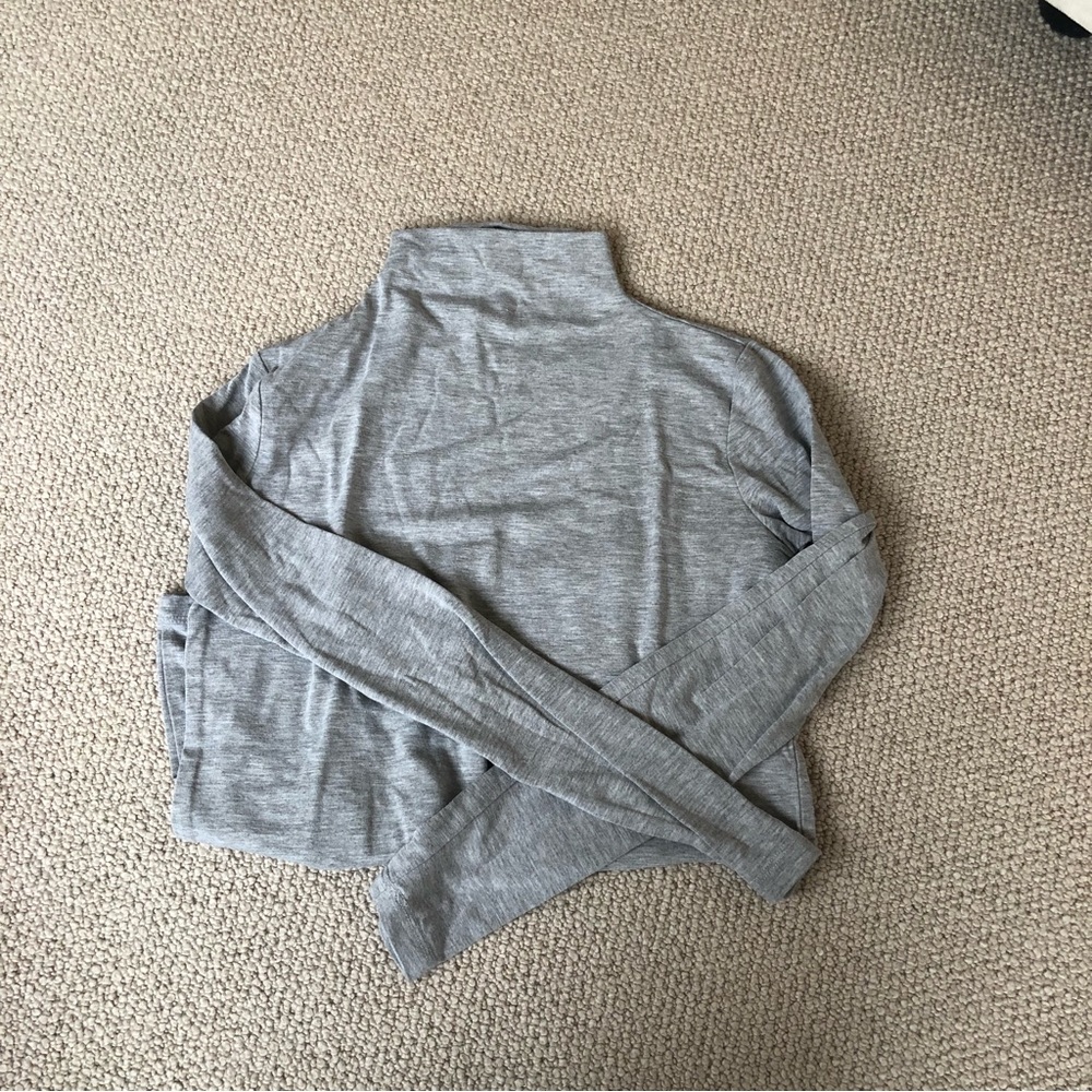 Grey Fitted Turtleneck